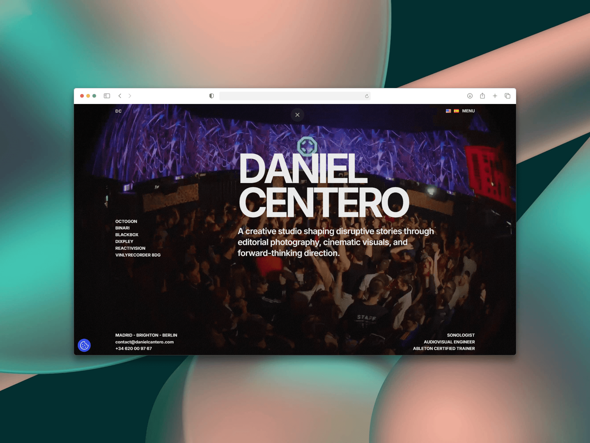 Daniel Cantero Portfolio Mockup